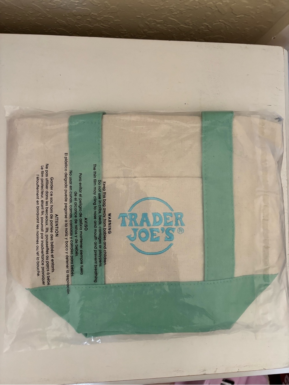 Trader Joe’s Mini Canvas Tote Bag 2026 Release-NWT - Picture 3 of 4